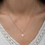 Solid Plain Gold Snowflake Pendant Necklace