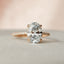 2.0 CT Oval Pave & Hidden Halo Style Moissanite Engagement Ring - crownmoissanite