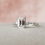 2.0 CT Emerald Shaped Moissanite Solitaire Engagement Ring - crownmoissanite