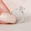2.0 CT Cushion Twig Style Moissanite Engagement Ring - crownmoissanite