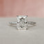 3.0 CT Radiant Pave & Hidden Halo Moissanite Engagement Ring - crownmoissanite