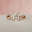 1.0 CT Oval Shaped Moissanite Twig Style Engagement Ring - crownmoissanite