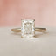 2.0 CT Radiant Solitaire & Hidden Halo Moissanite Engagement Ring - crownmoissanite