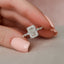 3.50 CT Radiant Pave Setting Moissanite Engagement Ring - crownmoissanite