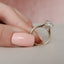 3.0 CT Oval Cut Solitaire Style Moissanite Engagement Ring - crownmoissanite