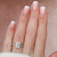 1.0 -3.0 CT Radiant Cut Hidden Halo Moissanite Bridal Ring Set - crownmoissanite