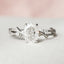 1.0 CT Oval Shaped Moissanite Twig Style Engagement Ring - crownmoissanite