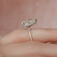 3.5 CT Pear Hidden Halo & Pave Setting Moissanite Engagement Ring - crownmoissanite