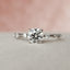 1.0 CT Round Shaped Moissanite Solitaire Engagement Ring - crownmoissanite