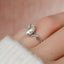 2.0 CT Oval Shaped Moissanite Twig Style Engagement Ring - crownmoissanite