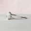 3.0 CT Oval Cut Solitaire & Cross Over Pave Moissanite Engagement Ring - crownmoissanite