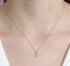 0.07 TCW Round Cut North Star Moissanite Diamond Necklace