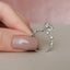 3.0 CT Pear Solitaire Milgrain Pave Moissanite Engagement Ring - crownmoissanite