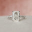 3.50 CT Radiant Pave Setting Moissanite Engagement Ring - crownmoissanite