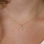 0.07 TCW Round Cut North Star Moissanite Diamond Necklace