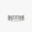 0.49 TCW Round & Baguette Cut Multi Flower Moissanite Wedding Band