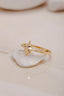 Solid Plain Gold Starburst Wedding Band