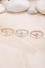 Solid Plain Gold Starburst Wedding Band