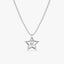 0.05 TCW Round Cut Small Star Charm Moissanite Diamond Necklace