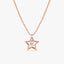0.05 TCW Round Cut Small Star Charm Moissanite Diamond Necklace