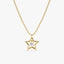 0.05 TCW Round Cut Small Star Charm Moissanite Diamond Necklace