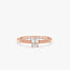 0.18 TCW Round & Marquise Cut Butterfly Gold Moissanite Wedding Band