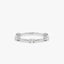 0.25 TCW Round Cut Dainty Moissanite Wedding Band