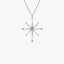 0.11 TCW Round Cut Compass Charm Moissanite Diamond Necklace