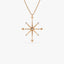 0.11 TCW Round Cut Compass Charm Moissanite Diamond Necklace