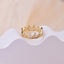 0.35 TCW Round Cut Crown Unique Queen Moissanite Wedding Band
