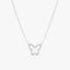 0.07 TCW Round Cut Butterfly Moissanite Diamond Necklace