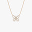 0.35 TCW Round Cut Butterfly Moissanite Diamond Necklace