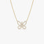 0.35 TCW Round Cut Butterfly Moissanite Diamond Necklace