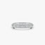 0.38 TCW Round Cut Paved Dome Moissanite Wedding Band