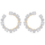 2.57 TCW Round & Baguette Moissanite Diamond Hoop Earrings - crownmoissanite