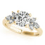 2.0 - 4.0 CT Round Moissanite Cluster Style Engagement Ring
