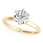 1.5 - 2.5 CT Round Moissanite Solitaire Engagement Ring