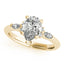 2.0 - 4.0 CT Pear Moissanite Cluster Style Engagement Ring