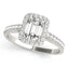 2.0 - 4.0 CT Emerald Moissanite Pave Engagement Ring