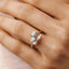 1 - 2 CT Pear & Emerald Moissanite Two Stone Engagement Ring