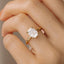 1.5 - 3.5 CT Cushion Moissanite Solitaire Engagement Ring
