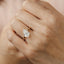 2.0 - 4.0 CT Pear Moissanite Solitaire Engagement Ring