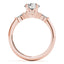 1.5 - 3.5 CT Round Moissanite Cluster Style Engagement Ring