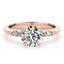 1.5 - 3.5 CT Round Moissanite Cluster Style Engagement Ring