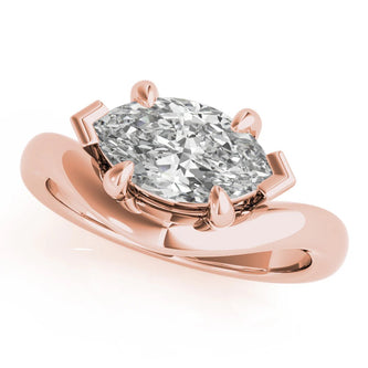 1.5 - 2.5 CT Marquise Moissanite Unique Engagement Ring