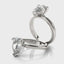 1.5 - 3.5 CT Pear Moissanite Solitaire Engagement Ring