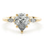 2.0 - 4.0 CT Pear Moissanite Cluster Style Engagement Ring