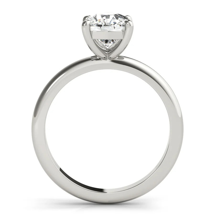 1.5 - 3.5 CT Cushion Moissanite Solitaire Engagement Ring