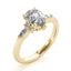 2.0 - 4.0 CT Pear Moissanite Cluster Style Engagement Ring