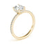 1.5 - 2.5 CT Oval Cut Moissanite Pave Setting Engagement Ring